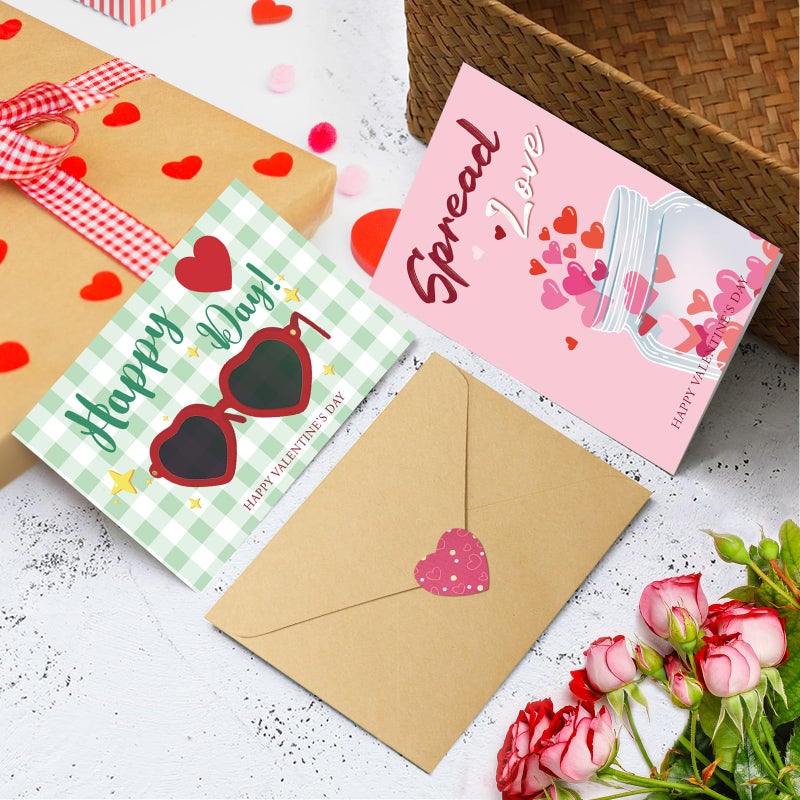 Obbyidk Funny Coworker Valentine'S Day Card Set  Assorted Valentines Cards For Boss Colleague Employee  4 X 6 In(6 Designs  24 Cards With Envelopes) - Image 3