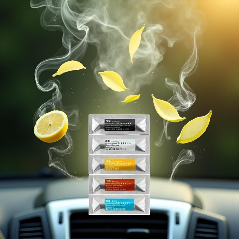 Cldaisy 5Pcs Colorful Refill Sticks for Car Air Fresheners - Essential Oil Diffuser Cores - Image 3