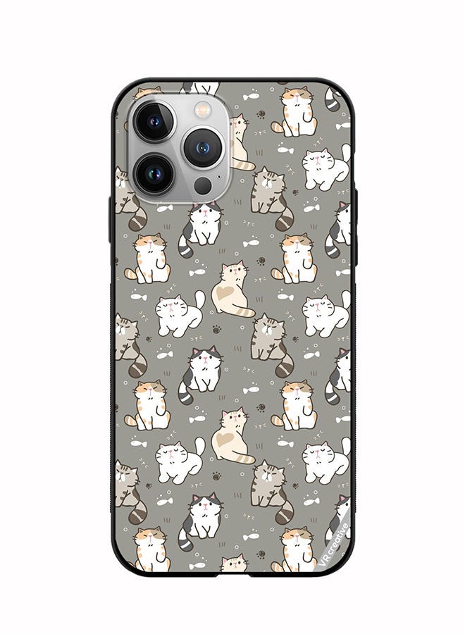 VR CREATIVE Protective Case Cover For Apple iPhone 11 Pro Cat Pattern Design Multicolour - Image 1
