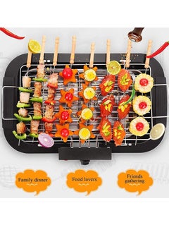 BBQ Portable Electric Smokeless Barbecue 2000W High Power Grill Indoor BBQ Grilling Table with 5 Adjustable Temperature fit Home Dinner Camping Travel Hiking  - Image 5