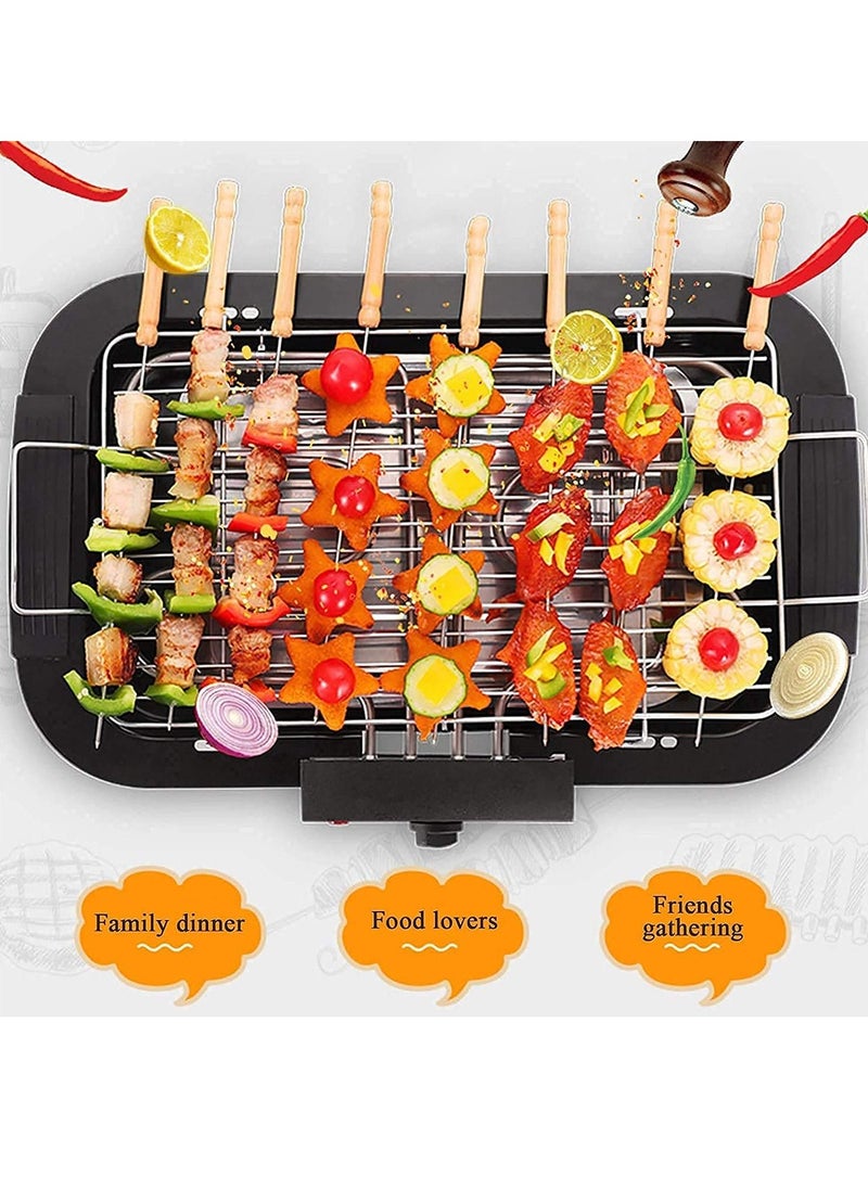 BBQ Portable Electric Smokeless Barbecue 2000W High Power Grill Indoor BBQ Grilling Table with 5 Adjustable Temperature fit Home Dinner Camping Travel Hiking  - Image 5