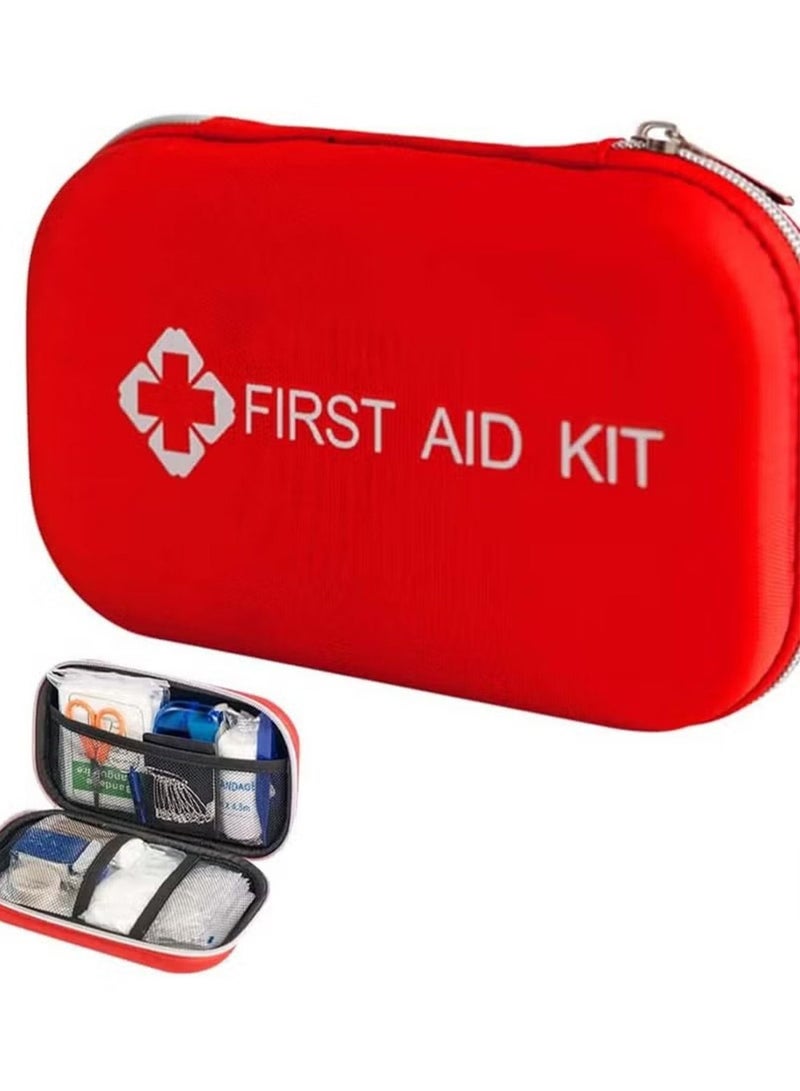 Generic First Aid Kit Medicine Rescue Bag Medical Kit Survival Emergency Bag Compact First Aid Kit Small Medical Emergency Survival Kit with Storage Bag for Home Boat Travel Family Car Office 177Pcs - Image 1