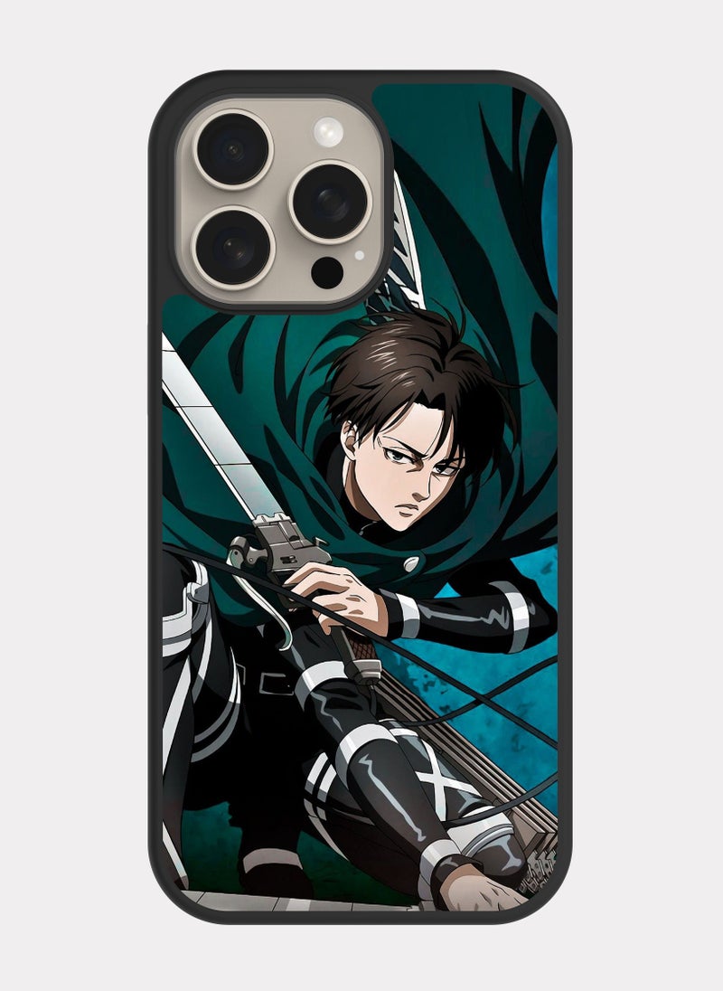 بكسلات كفر ايفون 15 برو ماكس ليفاي هجوم العمالقة اخضر - Image 1