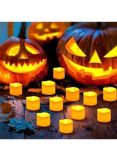 MARKQ Flameless Candles [12 Pack] Battery Operated LED Votive Flickering Tealights Candles with Warm White Light for Wedding, Birthday Party, Holidays, Eid Ramadan Home Decoration  - Image 2