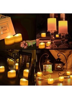 MARKQ Flameless Candles [12 Pack] Battery Operated LED Votive Flickering Tealights Candles with Warm White Light for Wedding, Birthday Party, Holidays, Eid Ramadan Home Decoration  - Image 4