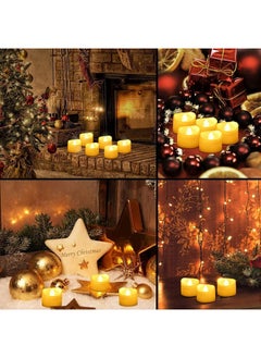 MARKQ Flameless Candles [12 Pack] Battery Operated LED Votive Flickering Tealights Candles with Warm White Light for Wedding, Birthday Party, Holidays, Eid Ramadan Home Decoration  - Image 3