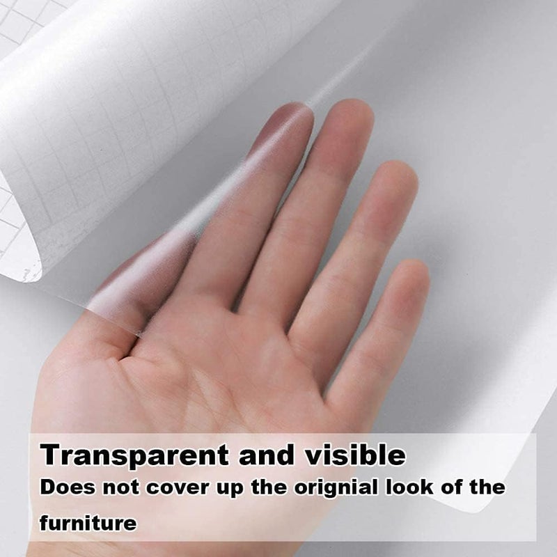 HOME13 ™ Glossy Clear Self Adheisve Transparent Protective Film Oil Proof Kitchen Backsplash Wall Protector Removable Transparent Film (20x168 Inch, Clear Film) - Image 4