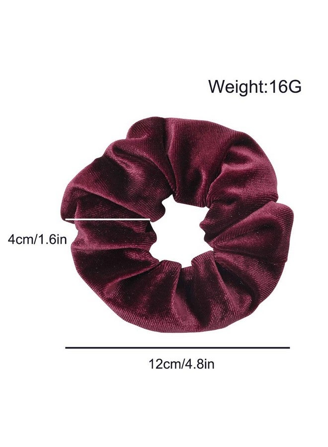 Ivyu Velvet Scrunchies With Pocket Zipper Hair Ties for Women Big Vsco Girl Stuff Scrunchy Hidden Hair Scrunchie Ponytail Holder Elastic Bands Gift for Friend - Image 4