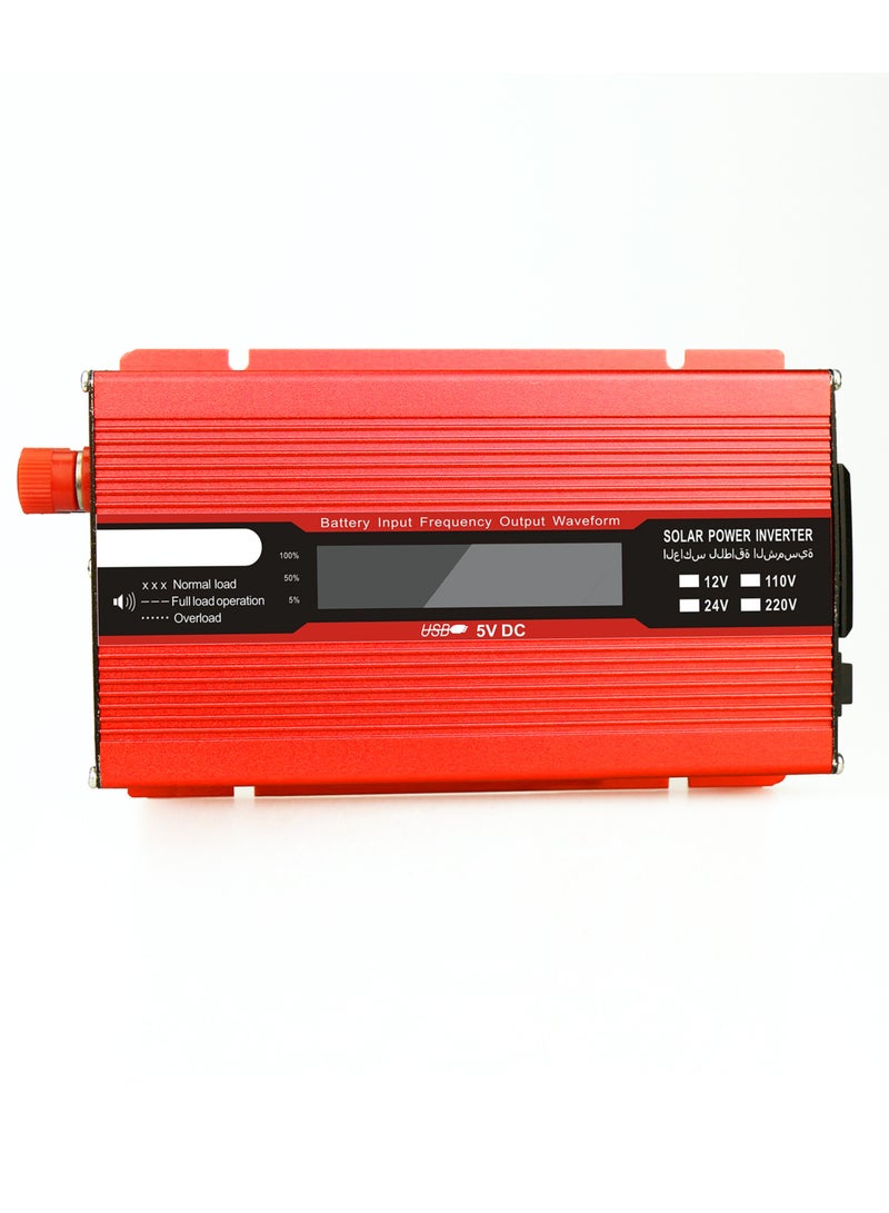 Generic Voltage Converter 1000W 2000W 12V 240V Inverter USB Power Inverter with 1 Socket and LCD Display  - Image 3