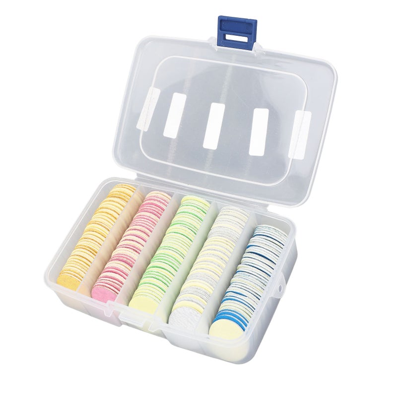 200 Pcs Foot File Sandpaper Discs for Callus Remover 25mm Reusable Replaceable Nail Buffer Discs - Image 2