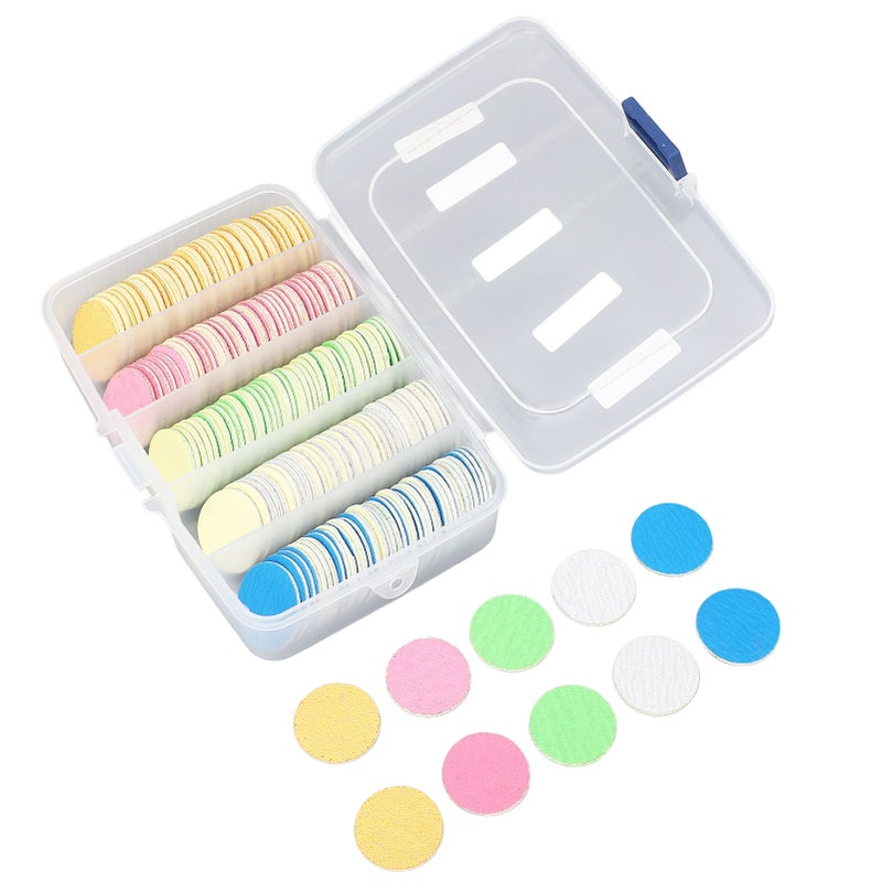 200 Pcs Foot File Sandpaper Discs for Callus Remover 25mm Reusable Replaceable Nail Buffer Discs - Image 4