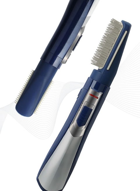 Uliova Hair Straightening Comb ,Blow Dryer Hair Comb ,Electric Hair Straightening Comb (Blue Silver)
