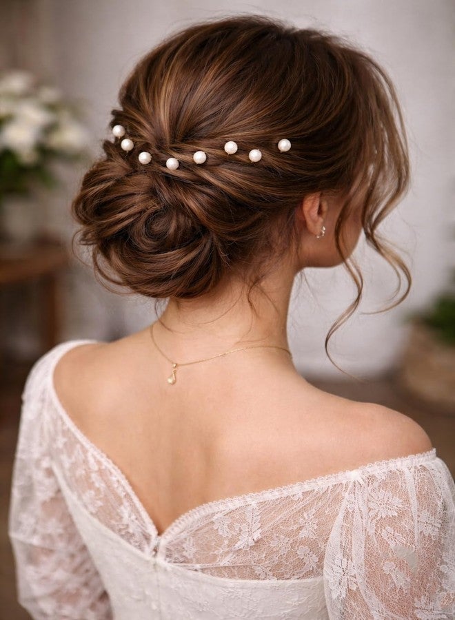 DHANABAPA Pearl Hair Pins Set for Women | Wedding & Party Hair Accessories | Decorative Faux Pearl U Pins for Bun, Juda & Elegant Hairstyles (18 Pcs - Silver) - Image 5