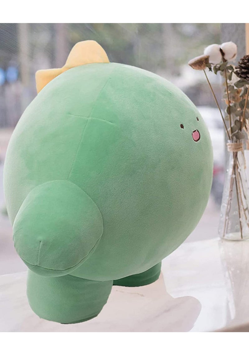 Dinosaur Plush Stuffed Animal Body Pillow Fat Cartoon Cylindrical Body Pillows for Kids, Super Soft Hugging Toy Gifts for Bedding, Kids Sleeping Nap Kawaii Pillow (9 inches) - Image 3