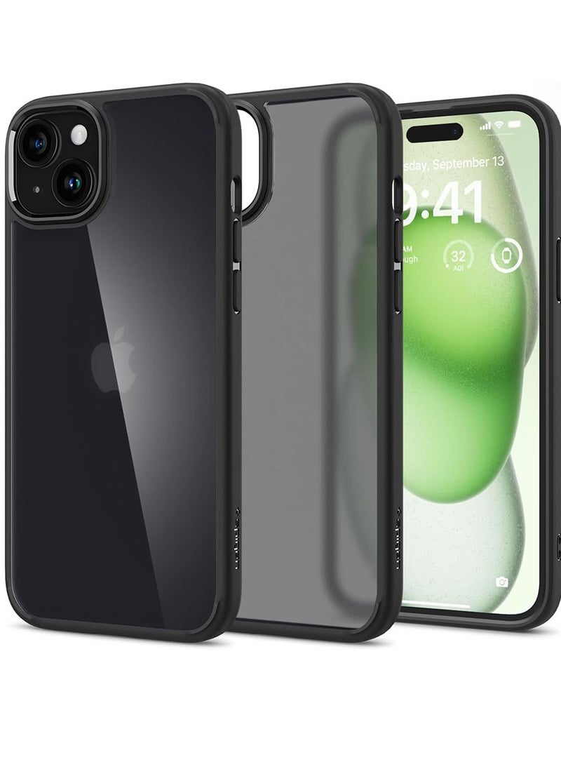 Spigen - Ultra Hybrid for iPhone 15 Case Cover - Frost Black - Image 1