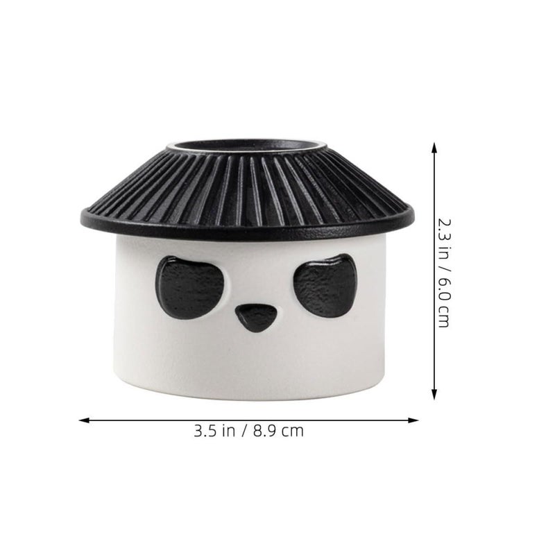 Ceramic Panda Tea Strainer Fine Mesh Loose Leaf Tea Filter Sturdy Small - Image 3