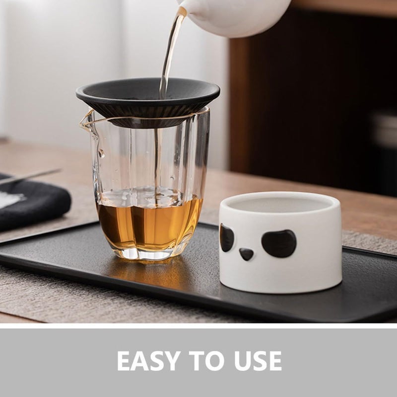 Ceramic Panda Tea Strainer Fine Mesh Loose Leaf Tea Filter Sturdy Small - Image 5