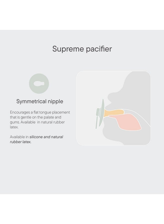 بيبس لهاية BIBS Supreme للأطفال، عبوة من قطعتين | صُنعت في الدنمارك | لهاية خالية من مادة BPA، حلمة متناسقة، سيليكون، مقاس 1 (من 0 إلى 6 أشهر)، أزرق سحابي/فولاذي - Image 3