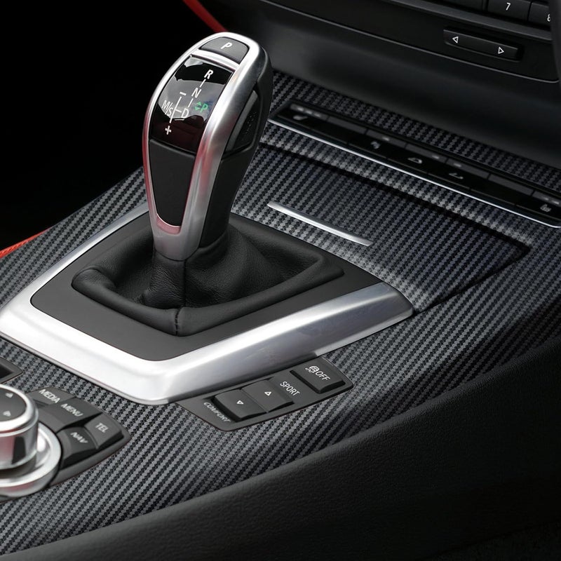 ANT Black Carbon Fiber Car Wrap Vinyl - 12inch x 30ft - Realistic Carbon Design for Cars, Boats, and Bikes - Image 5