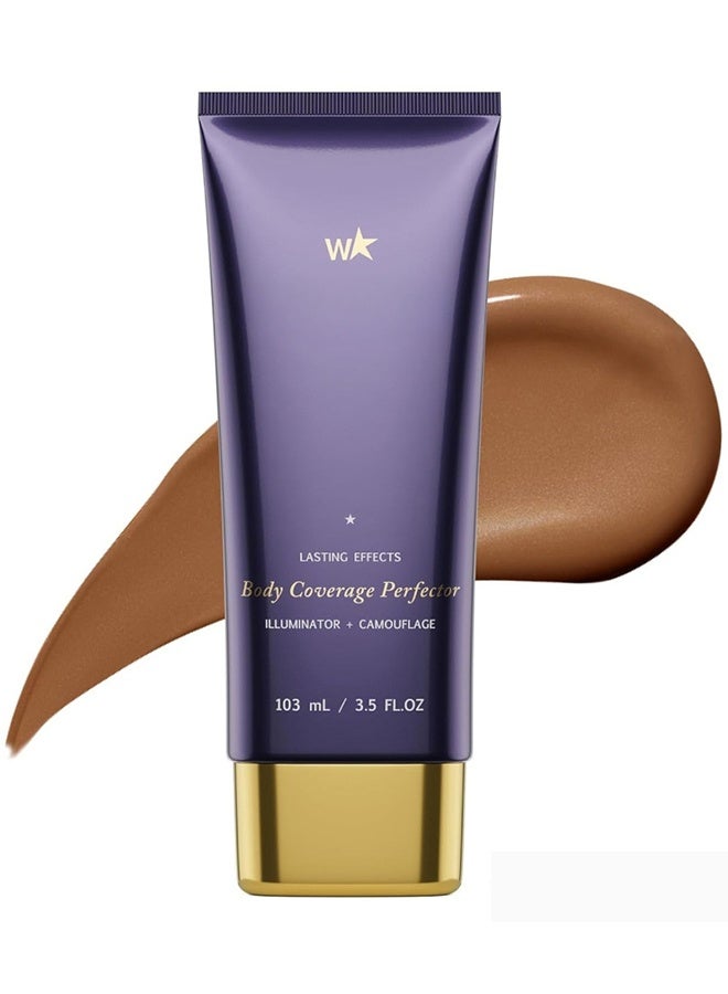 W Body Coverage Perfector, Waterproof Leg & Body Makeup, Tattoo Cover Up Makeup, 103ml (Bronze Radiance) - Image 1