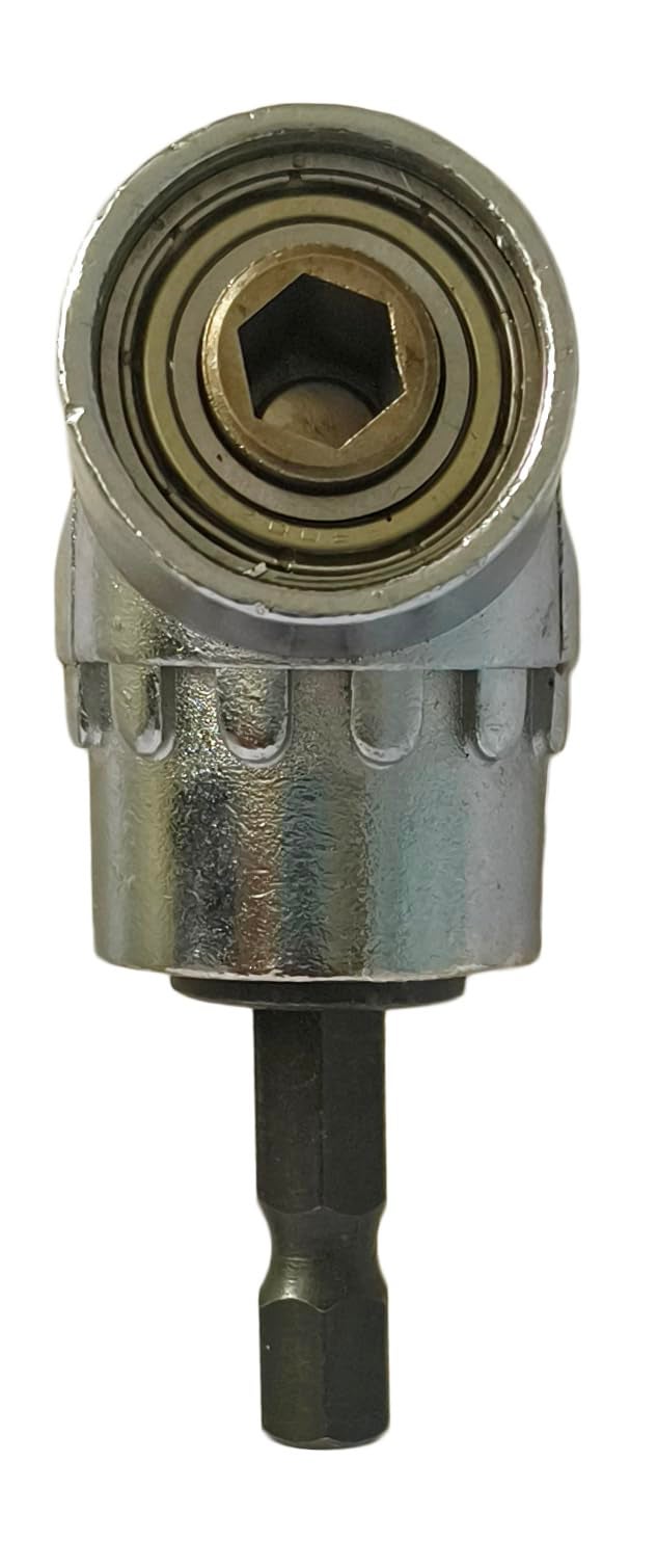 Inditrust 105 Degree Right Angle Drill Attachment Driver Drill Machine & Power Screwdriver Converter Attachment Drill Adaptor With ¼” Hex Shank Quick Change Drive, Magnetic Bit Holder - Image 1