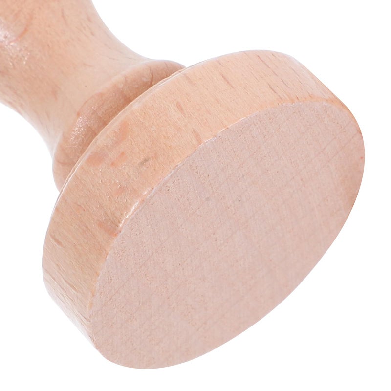 قطعتان من طوابع DIY الخشبية الفارغة بمقبض دائري لتقييم الواجبات المنزلية والحرف اليدوية - Image 4