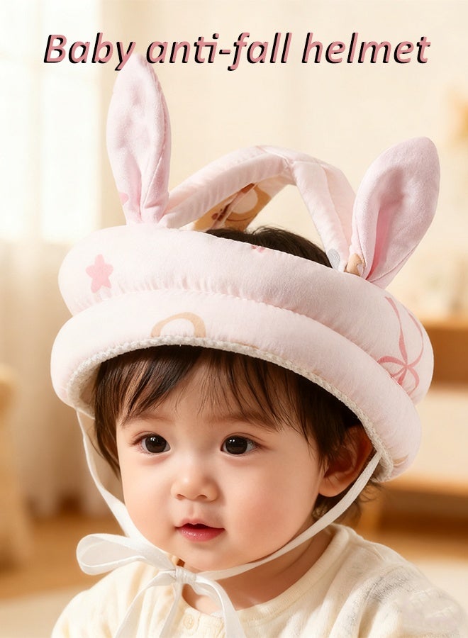 Baby Safety Helmet Baby toddler anti-fall hat Children's head protection hat Anti-fall head protection hat Thick Adjustable size Lightweight and breathable Suitable for all seasons - Image 1