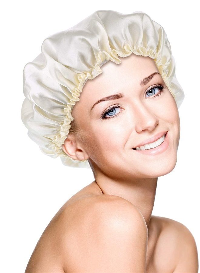 Blulu 3 Pieces Sleep Cap Satin Bonnet Night Sleeping Soft Hair Turbans for Women and Girls - Image 2