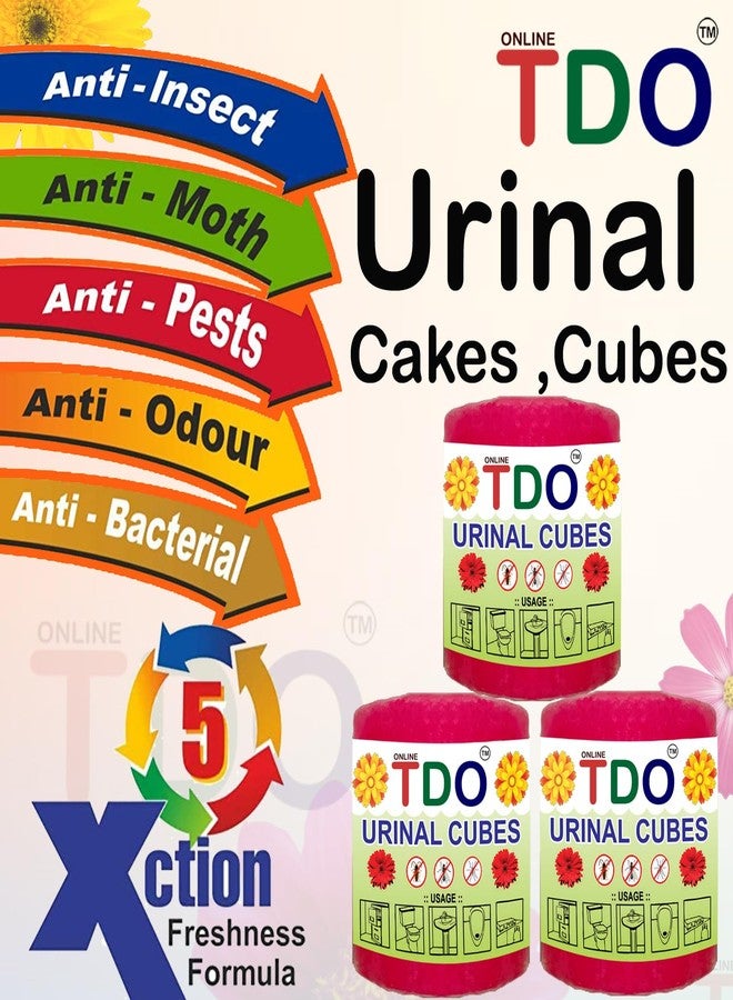TDO Urinal Cube for Toilet Urinal cakes for toilet and Bathroom Urinal & Sanitary cubes Air Freshener for Toilet,Bathroom,Napthalene balls Washbasins & Sink Pack of 3 Set Each set 2 Pcs (210 Gram) - Image 3