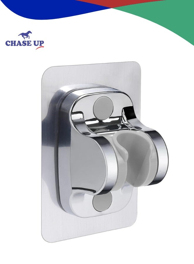 Chase Up Self Adhesive Shower Head Holder-Adjustable Handheld Shower Holder NO Drilling Wall Mount Waterproof (1 Pack, Chrome Finish) - Image 1