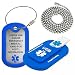 Universal Medical Data Blue Informer Lite Medical Alert Dog Tag Includes 2GB USB PreEngraved StainlessSteel Dog Tag 27 Chain and Key Ring Wire Rope Complimentary Access PHR Personal Health Record - Image 2