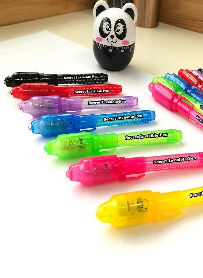 SCStyle Invisible Ink Pen 10Pcs with UV Light Magic Marker for Secret Messages, Writing Information for Birthdays, Easter, Halloween, Christmas Gifts for Students - Image 2