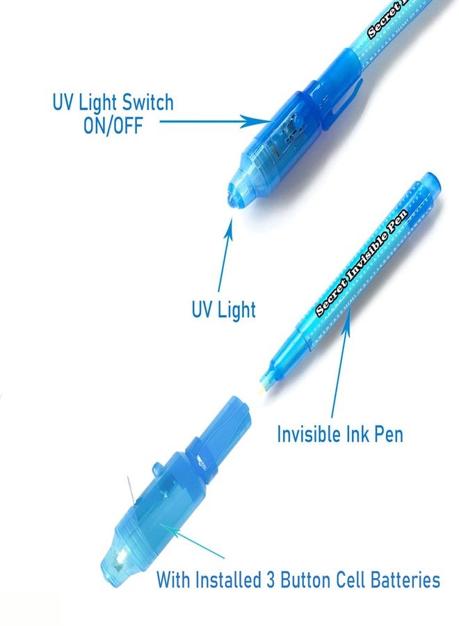 SCStyle Invisible Ink Pen 10Pcs with UV Light Magic Marker for Secret Messages, Writing Information for Birthdays, Easter, Halloween, Christmas Gifts for Students - Image 5
