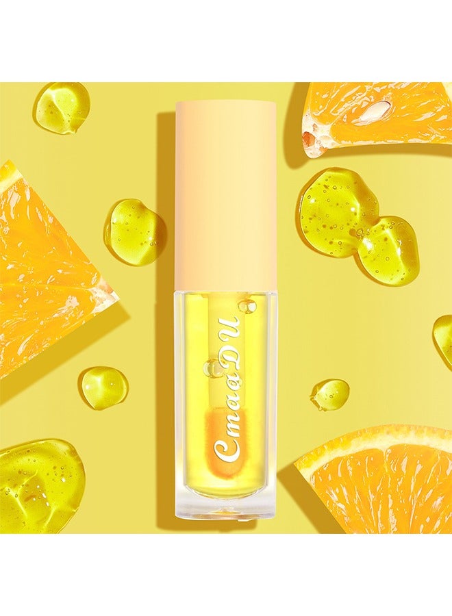 CmaaDu Fruit color changing lip glaze, moisturizing lipstick, lip moisturizing,Lip Glow Oil,Citrus #03 - Image 5