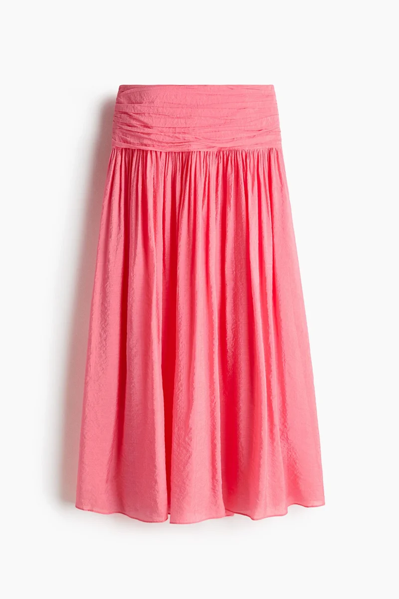 H&M Gathered crêpe skirt