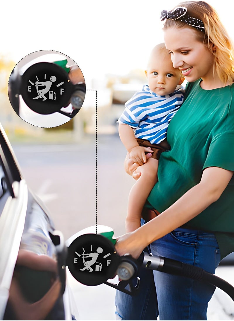 GROIC 2 PCS Funny Car Stickers Exterior Accessories, High Gas Consumption Decal, Universal Fuel Gage Stickers, Suitable for Cars, Trucks, Motorcycles, SUVs,Car Decoration  - Image 4