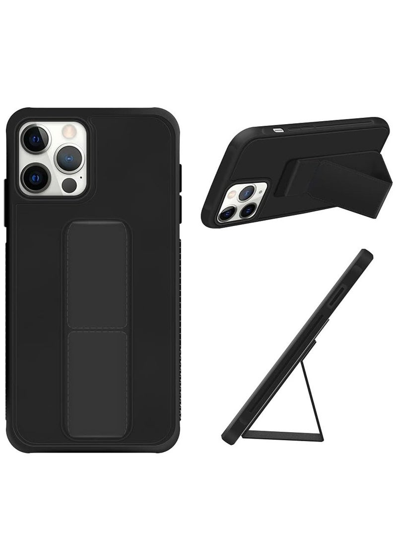 Case/Cover Compatible with iPhone 13 Pro Max Slim Hard Silicone Gel Rubber Premium TPU Fold able Magnetic Kickstand Case Anti-Scratch,Anti-Fingerprint. (iPhone 13 Pro Max,) - Image 4