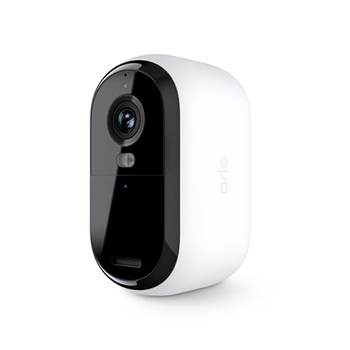 Arlo Essential Security Camera HD | Indoor - Outdoor | 2nd Gen | Wireless with Spotlight, 2-Way Audio, Color Night Vision, Live Stream, Motion Activiation, Real Time Notifications - White, 1 Cameras - Image 1