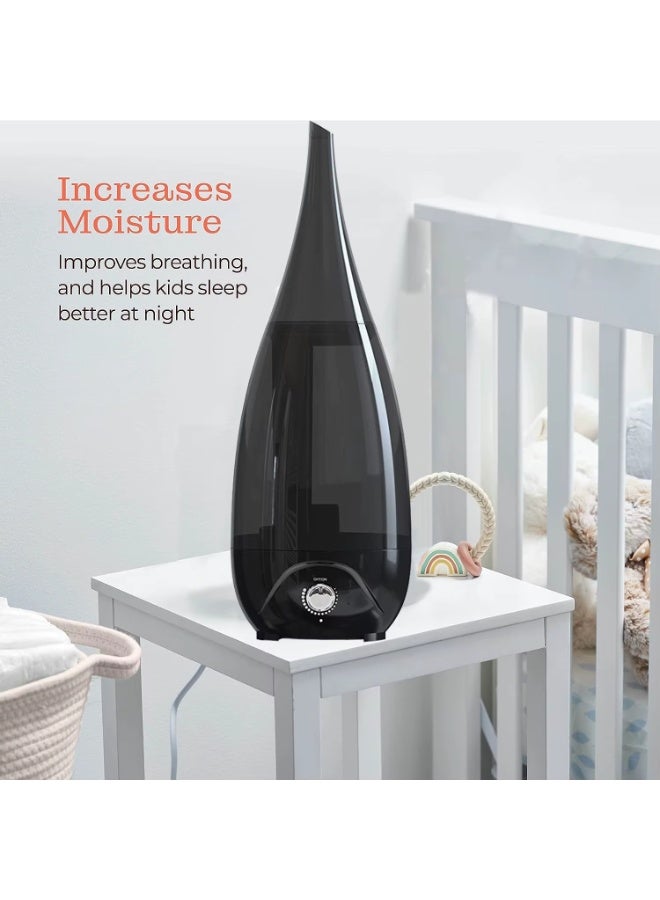 جهاز ترطيب هواء بارد سعة 3 لترات للمنزل والمكتب وغرفة الأطفال تصميم محمول يمكن وضعه على الأرض أو الطاولة، مزود بتحكم يدوي وهيكل آمن للأطفال - Image 4