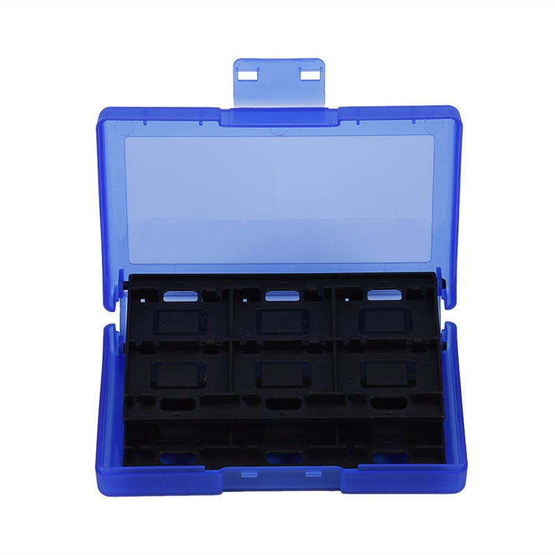 Nintendo Switch Game Case: 24-Slot Blue ABS Material - Durable Compact Portable Storage Holder for Switch Game Cards and TF Cards - Image 3