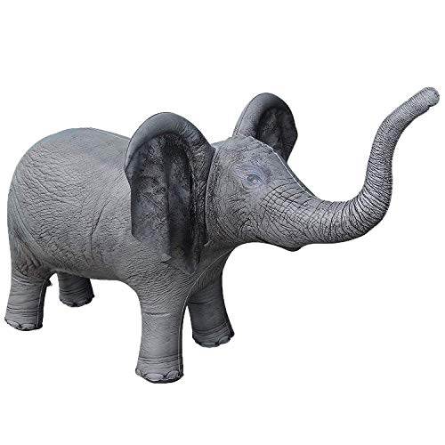 Jet Creations Wildlife Safari Inflatable Animals 3-Pack – Giraffe 36", Zebra 32", Elephant 19" – Jungle Theme Party, Halloween & Fall Decorations, VBS, Birthday Photo Props, Toys for Ages 3+ - Image 4