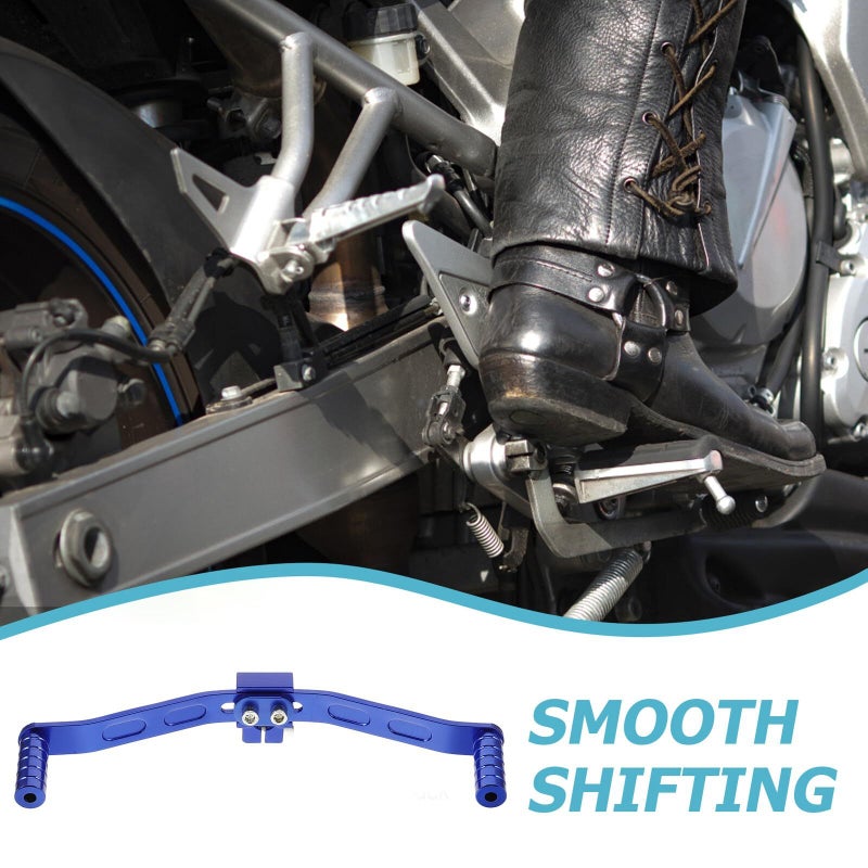 Blue CNC Machined Motorcycle Gear Shift Lever for Pit Dirt Bikes - Image 4