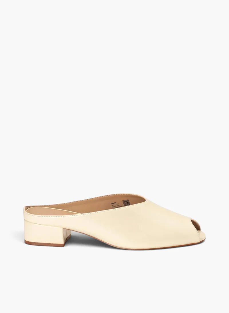 Block Heel Mule Shoes