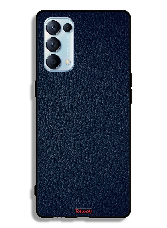 Tolwak Oppo Reno5 Pro 5G Protective Case Cover Leather Pattern - Image 2
