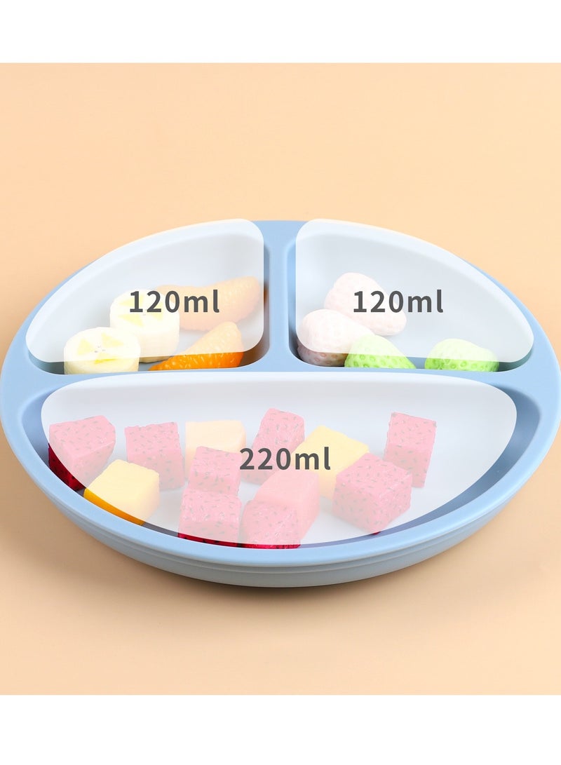 5-piece silicone baby feeding set, silicone bib, dining plate, suction cup bowl - Image 3