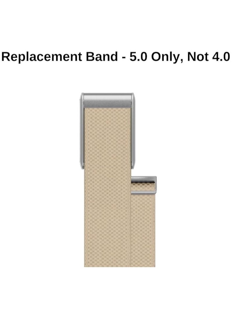 Ultra-soft Nylon Sport Replacement Band Compatible with WHOOP 5.0 Life Wearable Health, Fitness & Activity Tracker | Breathable, Durable & Secure Fit Strap and Adjustable Wristband Replacement Strap with U Shaped Connector Easy to Use and Perfect for Every Occasion | NOT for Gen 4