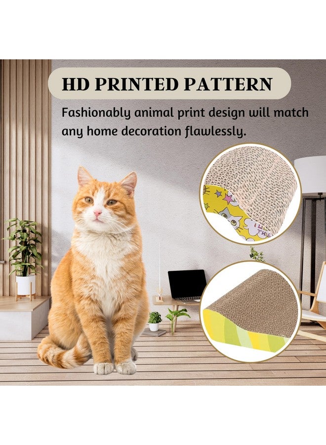 مجموعة عمود خدش القطط 2 في 1 - (أريكة + جسر) | عمود خدش قطط مموج من الورق المقوى مع عشبة النعناع البري للقطط والقطط الصغيرة داخل المنزل | حماية الأثاث، تصميم متين - Image 5