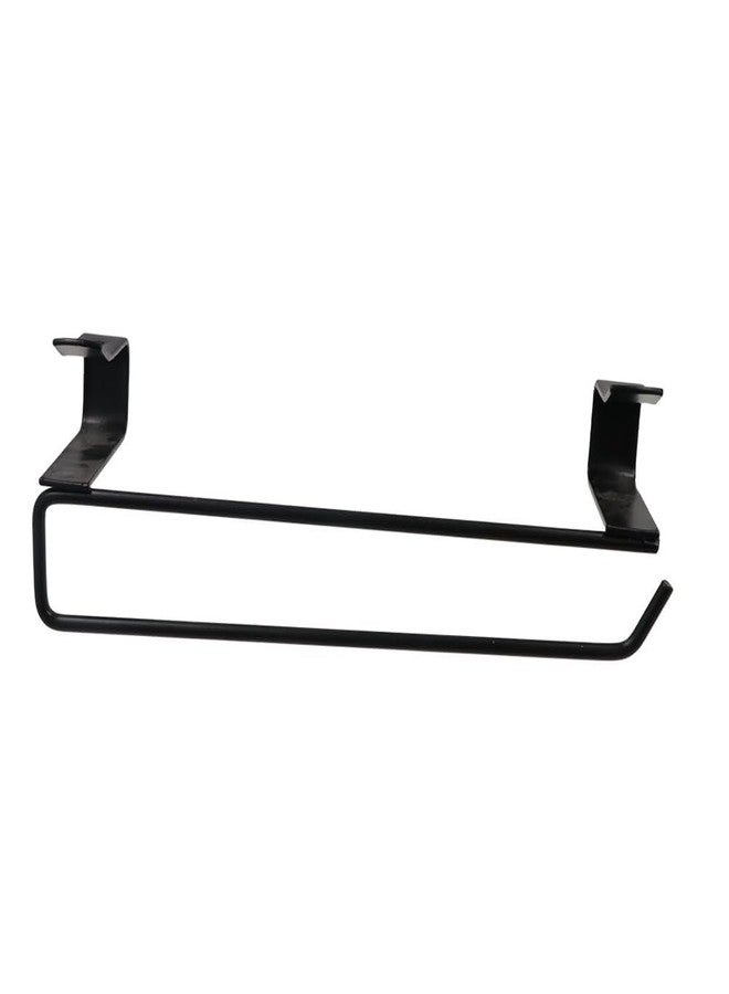 Pokinge Kitchen Roll Paper Towel Holder, Metal Paper Rolls Rack Under Cabinets Shelf Tissue Hanger Organizer Rack Towel Bar for Cabinet Wardrobe Over Door - Image 3