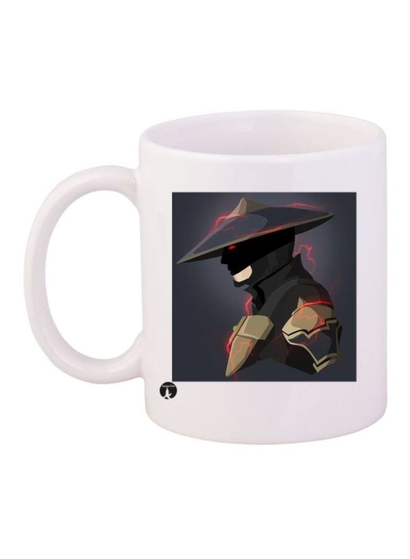 RKN Mortal Kombat Printed Coffee Mug White/Black/Brown Standard Size