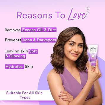 Lacto Calamine Daily Facewash with Kaolin Clay Niacinamide and Vitamin E for Oily Skin Controls Pimples Blackheads and Whiteheads Paraben Free 100ml by Glowrity - Image 2